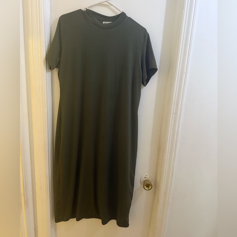 Olive Green Women's T-Shirt Dress